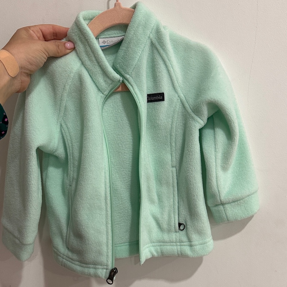 Columbia Light Green Fleece Jacket
